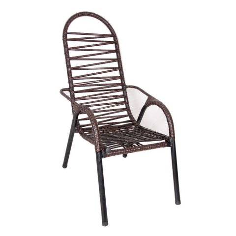 Cadeira de Área Luxo Adulta 2 Fios - Preto / Marrom Braga e Pina