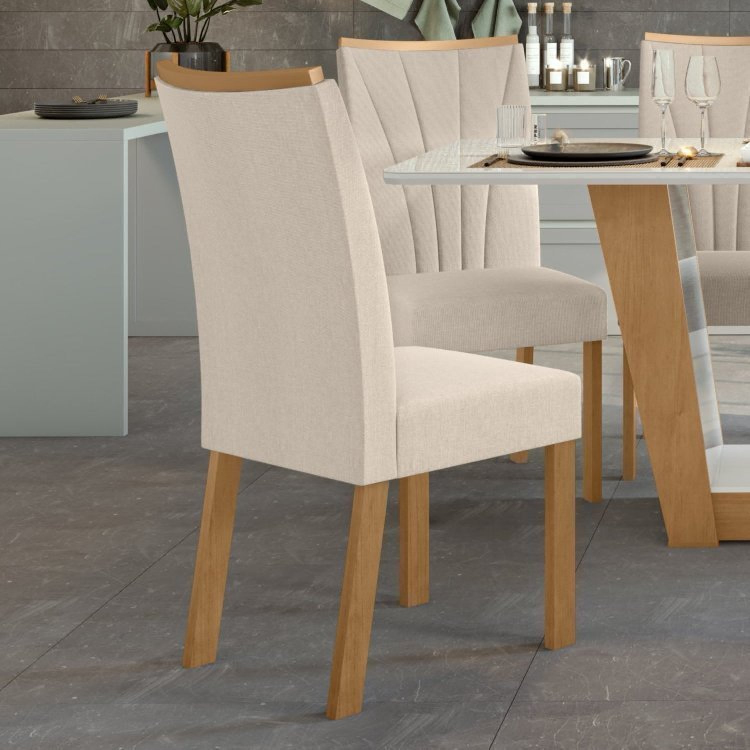 Conjunto com 8 Cadeiras para Sala de Jantar - 10