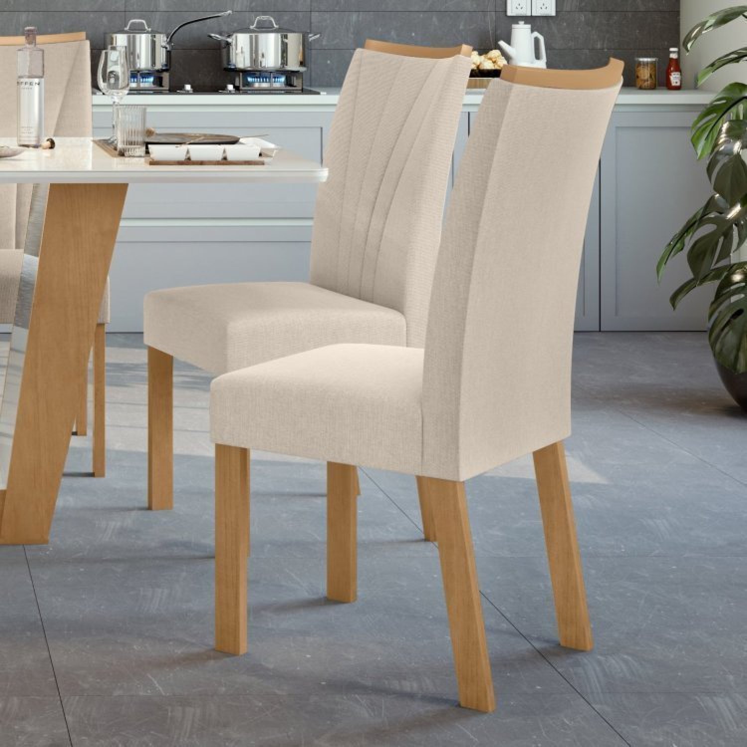 Conjunto com 8 Cadeiras para Sala de Jantar - 9