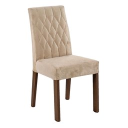 Conjunto Sala de Jantar Mesa Tampo de Vidro 6 Cadeiras Rustic/preto/imperial Geórgia Madesa - 7