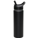 Ver imagem 1 de Garrafa Térmica com Canudo 650ml Preta Tramontina Squeeze Aço Parede Dupla Gelado