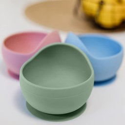 Tigela Bowl Silicone Com Ventosa Verde Buba Prato - 3
