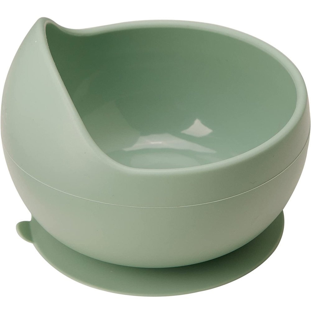 Tigela Bowl Silicone Com Ventosa Verde Buba Prato - 1