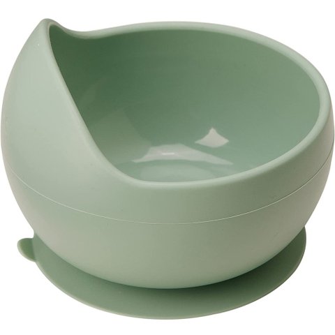 Tigela Bowl Silicone Com Ventosa Verde Buba Prato