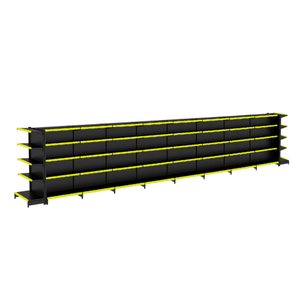 Gondola Centro 170 Fit Ate 8 Metros 2 Ponta Preto 90b Pe Amarelo