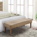 Ver imagem 6 de Recamier Genova 195 cm Luxo Suede com Madeira Maciça - SSX Multicoisas Spezzia Bege