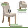 Conjunto com 8 Cadeiras para Sala de Jantar Vênus - 6