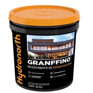Revestimento de Pedras Naturais Granffino 20kg Cinza Escuro Hydronorth
