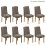 Conjunto com 8 Cadeiras para Sala de Jantar Astrid - 1