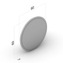 Ver imagem 3 de Espelho Redondo 59,5cm Politorno Móveis