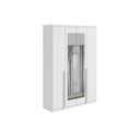 Ver imagem 1 de Guarda Roupa Solteiro 4 Portas e 2 Gavetas c/ Espelho Alonzo New Branco - Lopas