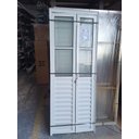 Ver imagem 3 de Porta Camarão com Vidro Alumínio Branco 210x60 Lado Direito Linha 25 Esmeralda