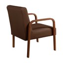 Ver imagem 4 de Kit 2 Poltronas Conjunto Cadeiras Moderna Braço Madeira Anita