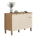 Ver imagem 1 de Balcão de Cozinha Vert Plus 3 Portas 1 Gaveta 120 Cm Freijó Soft - Kits Paraná