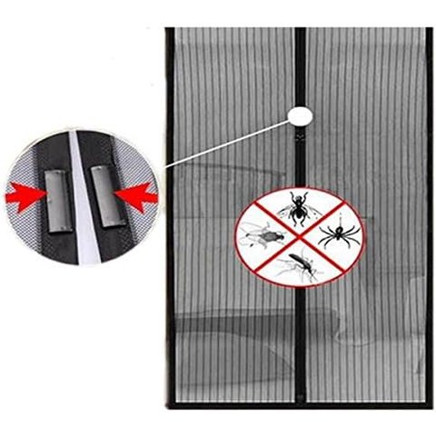 Kit Super Tela Mosqueteira Magnética Porta Cortina Inseto