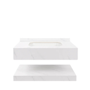 Ver imagem 7 de Bancada de Porcelanato C/ Cuba de Cerâmica + Espelho com Led