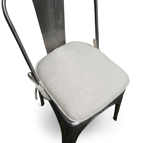 Almofada para Cadeira Liso 40x40cm Off White