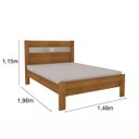 Ver imagem 3 de Cama Casal Safira Cinamomo Off White Flex Tcil Móveis