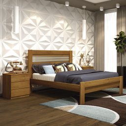 Cama Casal Safira Cinamomo Off White Flex Tcil Móveis - 1