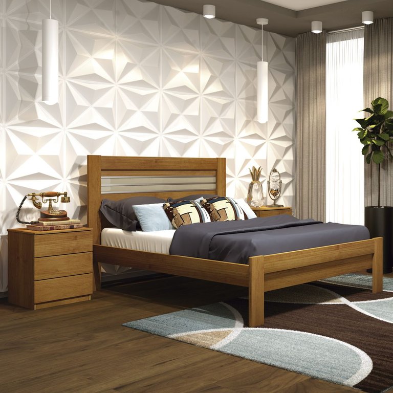 Cama Casal Safira Cinamomo Off White Flex Tcil Móveis