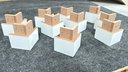 Ver imagem 2 de Kit C/10 Pés de Madeira Branco (g.r. Diamante)