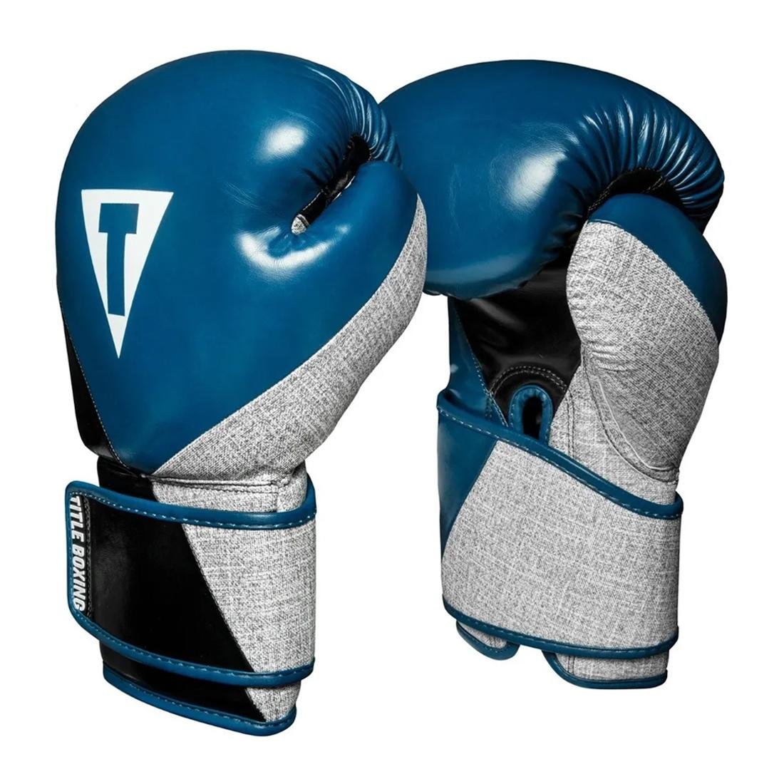 Luva de Boxe e Muay Thai Prime Training Gloves 12OZ Title Azul - 4