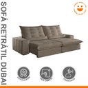 Ver imagem 2 de Sofá Retrátil e Reclinável com Catraca Blindada 290cm Dubai