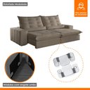 Ver imagem 7 de Sofá Retrátil e Reclinável com Catraca Blindada 290cm Dubai