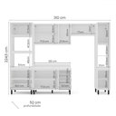 Ver imagem 4 de Cozinha Completa Amara 10 Portas 4 Gavetas 40250092 Branco - Politorno