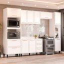 Ver imagem 1 de Cozinha Completa Amara 10 Portas 4 Gavetas 40250092 Branco - Politorno