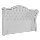 Ver imagem 1 de Cabeceira Cama Box Casal Queen 160cm Antibes P02 Boucle Branco - Mpozenato