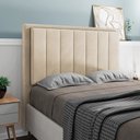 Ver imagem 2 de Cabeceira Opala para Cama Box Queen 160 Cm Suede Bege - D’Rossi