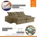 Ver imagem 6 de Sofá Retrátil e Reclinável com Catraca Blindada 250cm Montano