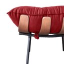 Ver imagem 6 de Kit Puff + Poltrona Decorativa Costela Suede Vermelho Dominic Decor