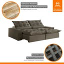 Ver imagem 4 de Sofá Retrátil e Reclinável com Catraca Blindada 250cm Montano