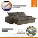 Ver imagem 6 de Sofá Retrátil e Reclinável com Catraca Blindada 250cm Montano