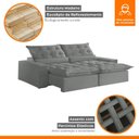 Ver imagem 4 de Sofá Retrátil e Reclinável com Catraca Blindada 250cm Montano