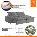 Ver imagem 6 de Sofá Retrátil e Reclinável com Catraca Blindada 250cm Montano