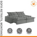 Ver imagem 2 de Sofá Retrátil e Reclinável com Catraca Blindada 250cm Montano