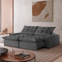 Ver imagem 1 de Sofá Retrátil e Reclinável com Catraca Blindada 250cm Montano