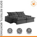 Ver imagem 2 de Sofá Retrátil e Reclinável com Catraca Blindada 250cm Montano