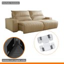 Ver imagem 6 de Sofá Retrátil e Reclinável com Catraca Blindada 210cm Palermo