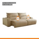 Ver mais imagens de Sofá Retrátil e Reclinável com Catraca Blindada 210cm Palermo