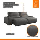Ver imagem 5 de Sofá Retrátil e Reclinável com Catraca Blindada 210cm Palermo