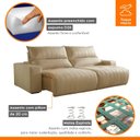 Ver imagem 6 de Sofá Retrátil e Reclinável com Catraca Blindada 250cm Palermo