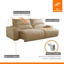 Ver imagem 3 de Sofá Retrátil e Reclinável com Catraca Blindada 250cm Palermo