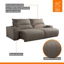 Ver imagem 5 de Sofá Retrátil e Reclinável com Catraca Blindada 250cm Palermo