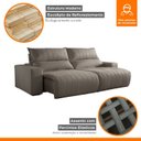 Ver imagem 4 de Sofá Retrátil e Reclinável com Catraca Blindada 250cm Palermo