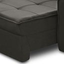 Ver mais imagens de Sofá Retrátil Reclinável para Sala 3 Lugares 210cm Samir F04 Veludo Marrom Escuro - Lyam Decor