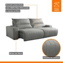 Ver imagem 5 de Sofá Retrátil e Reclinável com Catraca Blindada 290cm Palermo